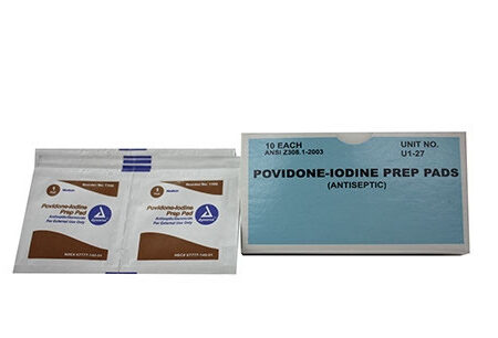 Povidone Iodine Prep Pads - 10pk